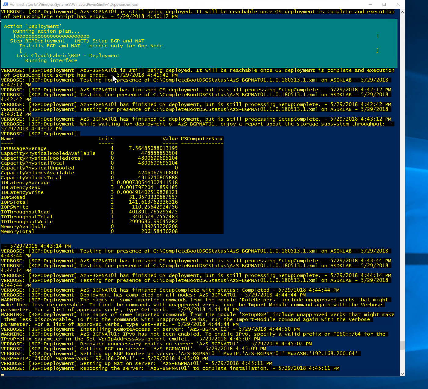 Azure Stack-1807 版本 配置10分钟、自动部署6小时-我的ASDK第7次实践