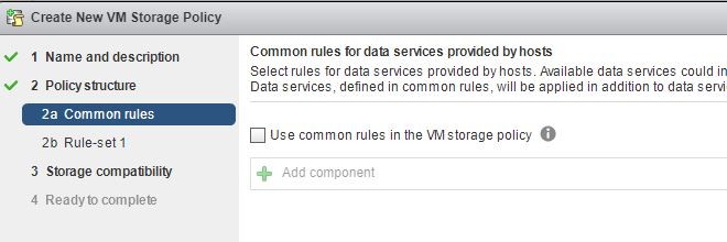 ESXi 6.5 配置Storage Policy