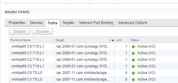 Synology NAS 存储系统多路径连接Vmware ESXi 6.5