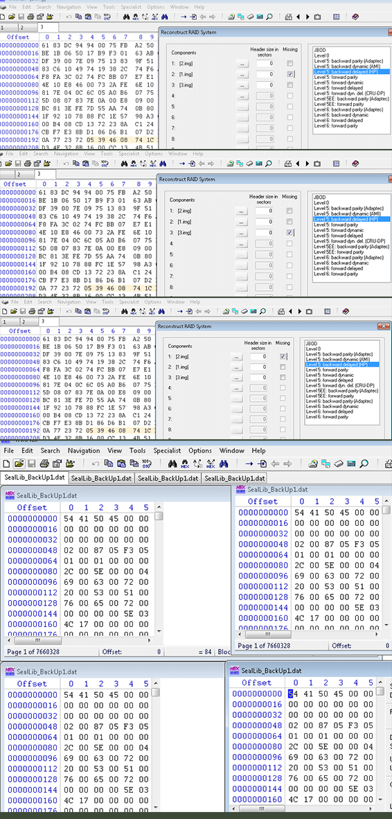 Hp DL380服务器硬盘故障数据恢复过程