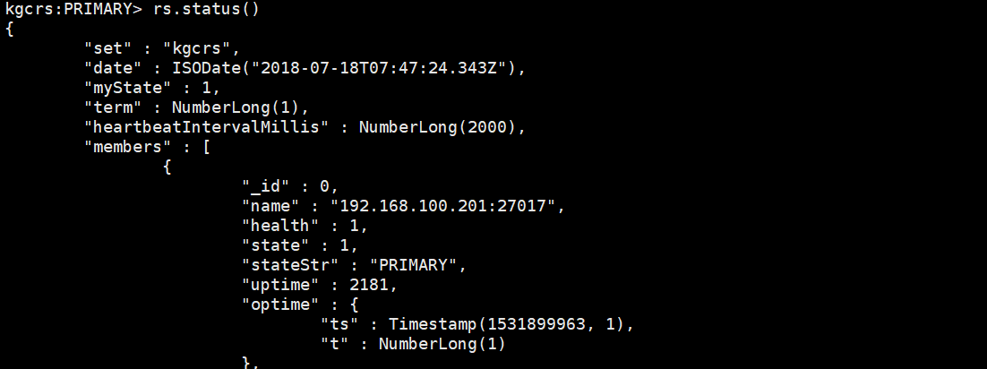 MongoDB复制集部署和基本管理