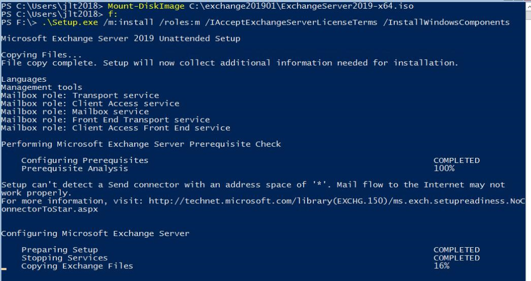 Exchange 2019预览版部署安装——Part2