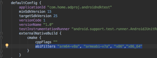 android ndk cmake Invalid Android ABI