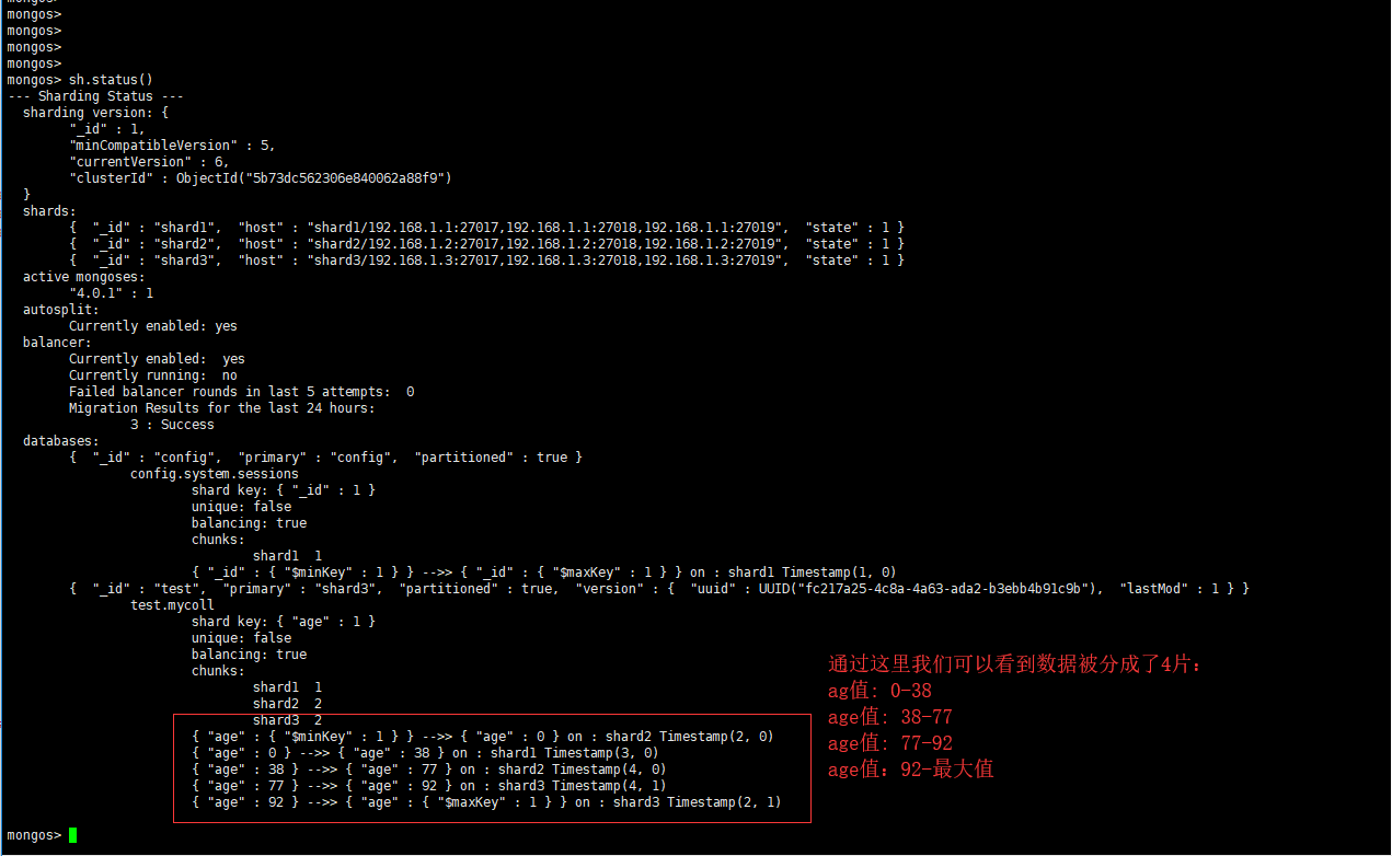 MongoDB分片集群搭建