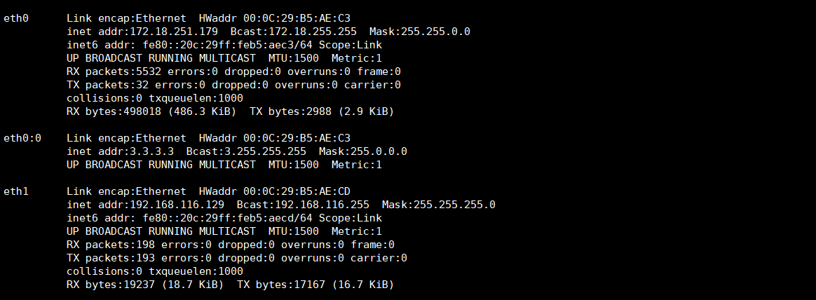 Linux系统IP参数信息管理