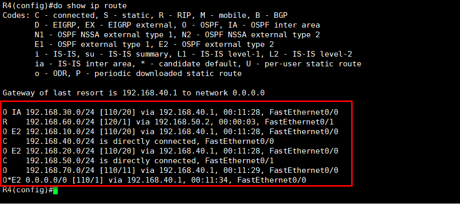 动态路由实现OSPF和RIP协议实现全网互连互通