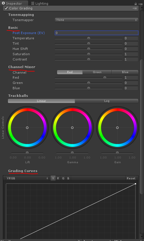 Unity post processing stack（v1版本）脚本控制