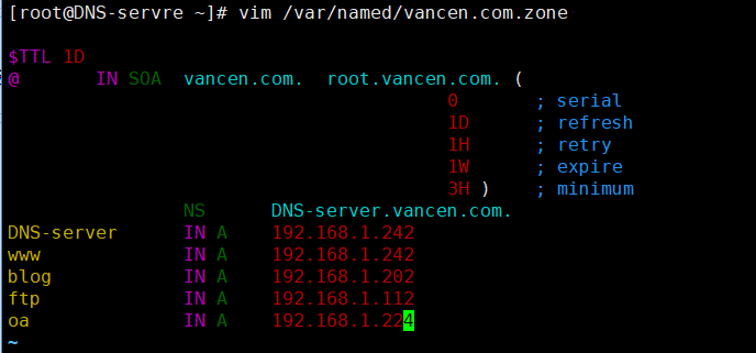 Centos 7.5 部署DNS