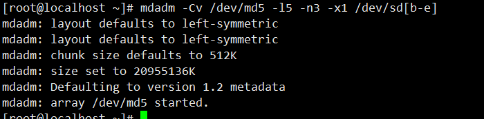 LINUX 下创建RAID5以及LVM磁盘配额