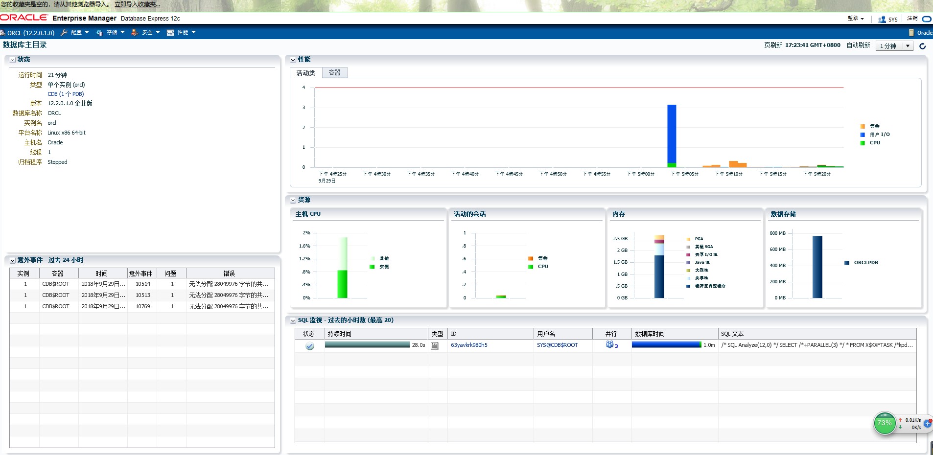 Oracle12c  安装