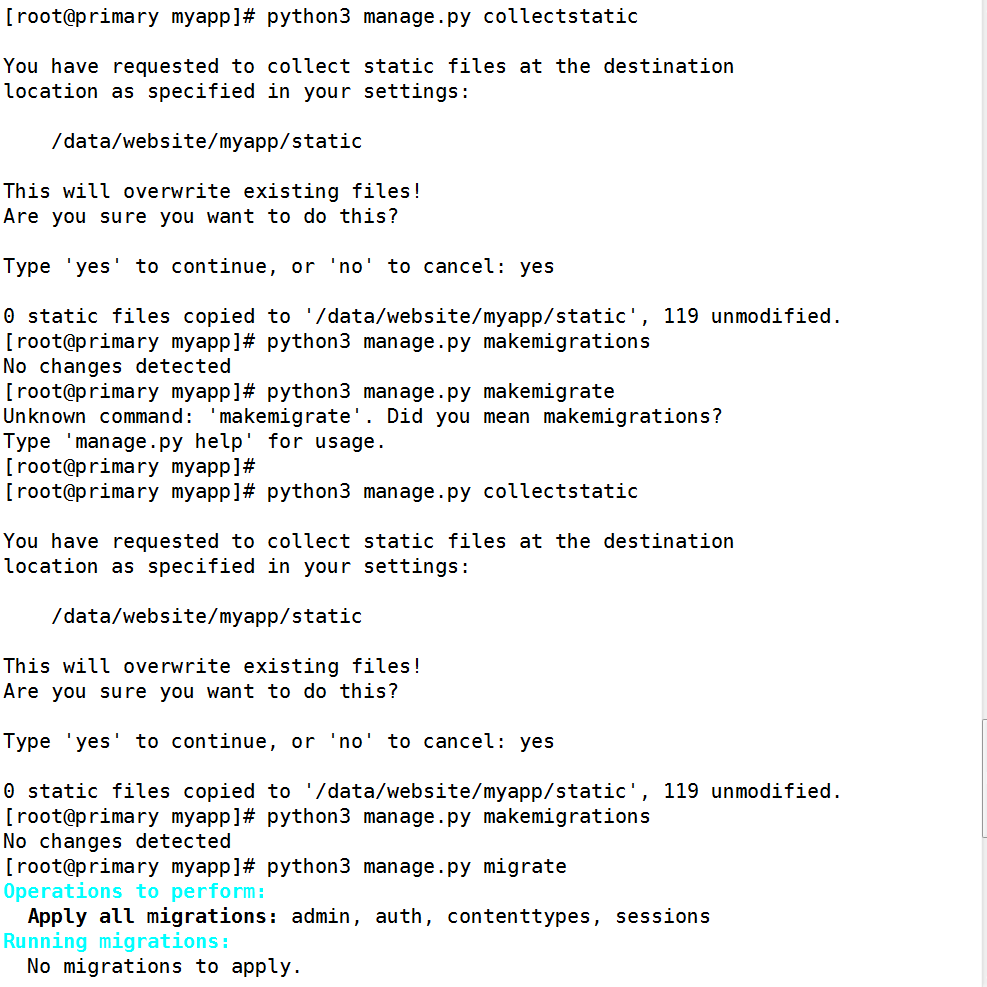 CentOS7下部署Python3+Django+uwsgi+Nginx