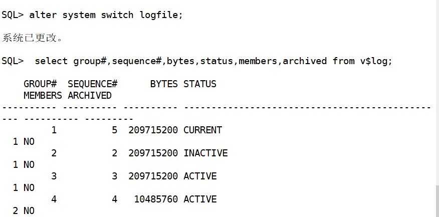 oracle12C  重做日志