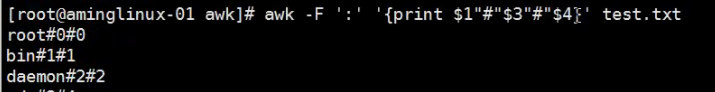 Linux -awk