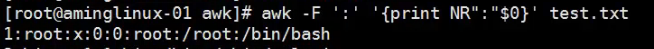 Linux -awk