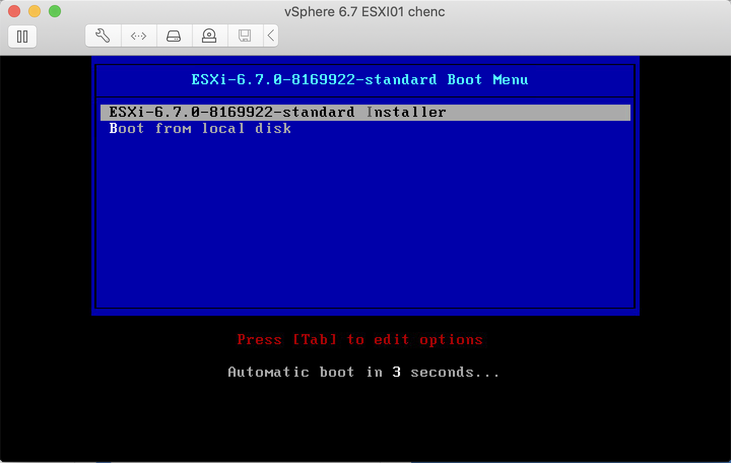 VMware：vSphere 6.7（ESXI 6.5）安装步骤