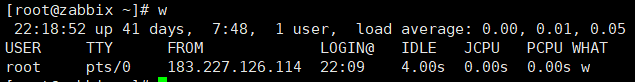 Linux- 日常运维-w-查看系统负载
