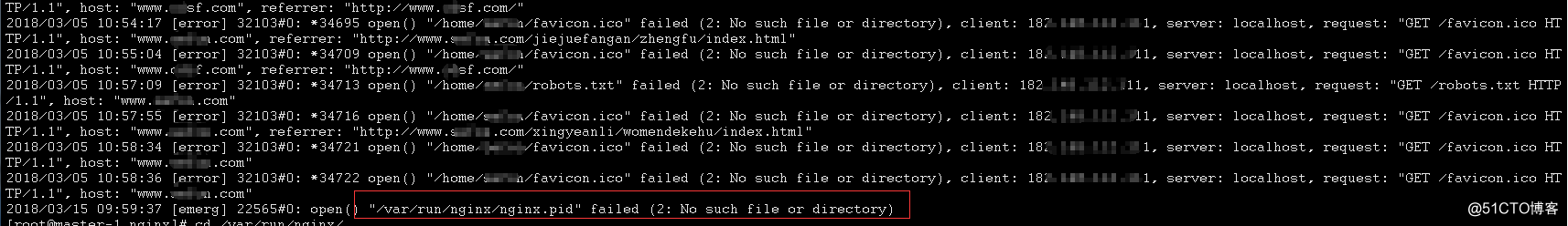 一个因pid文件丢失，nginx的进程起不来，网站页面无法访问的故事