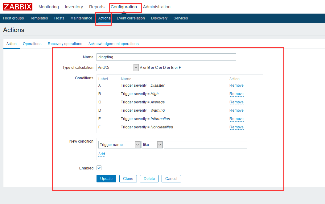 zabbix 3.2 配置阿里云钉钉报警