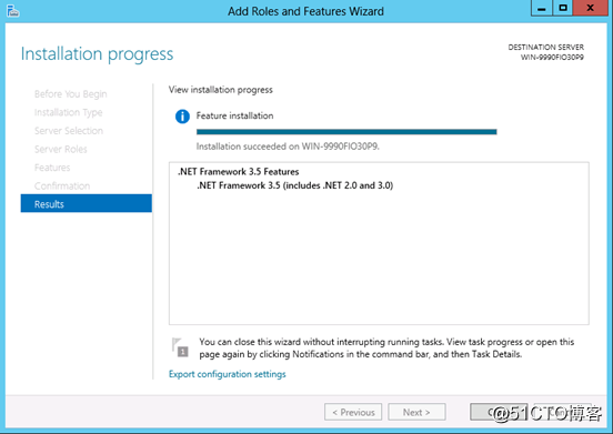 Windows Server 2012 R无法安装.NET Framework 3.5