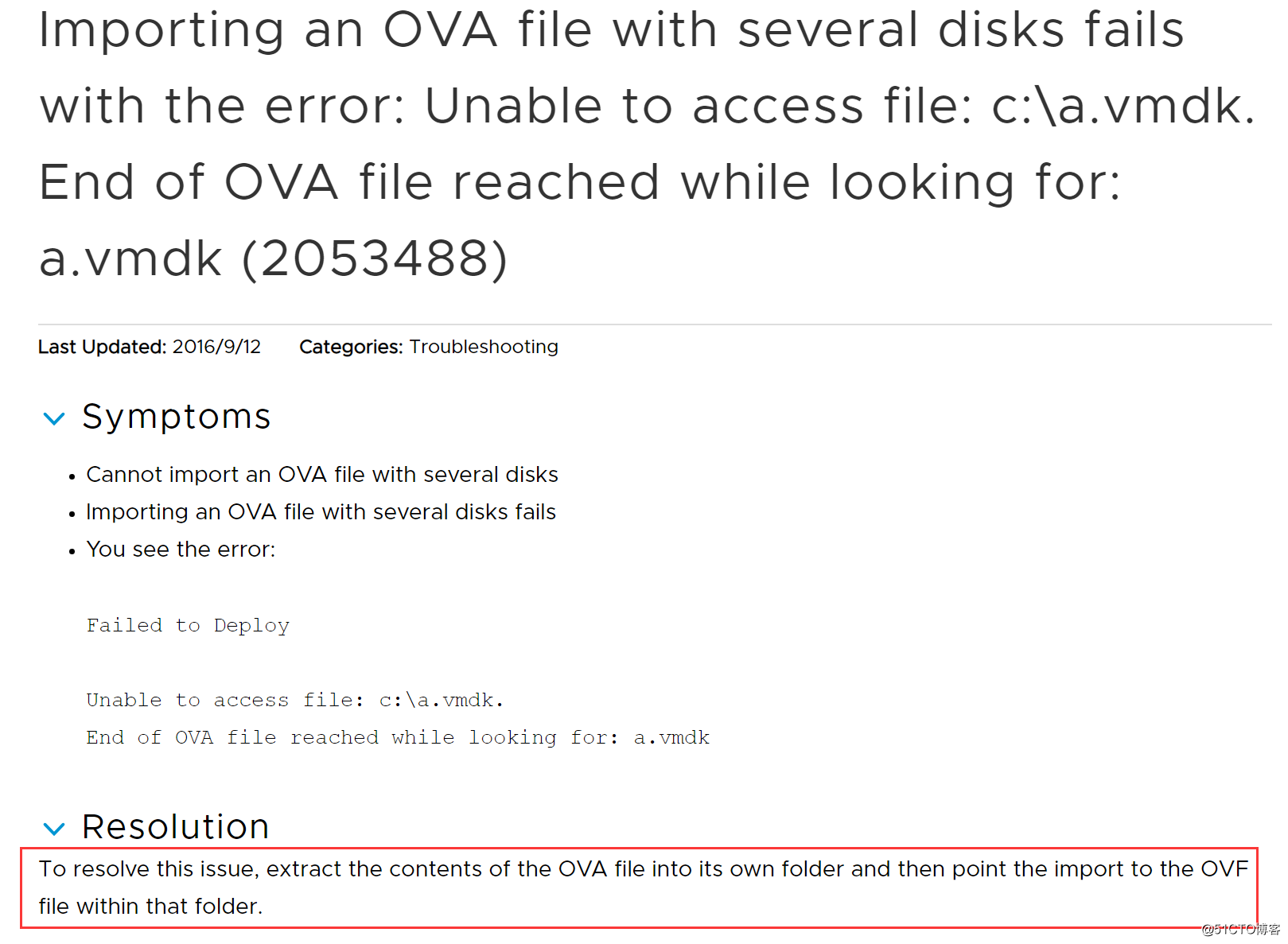 VMware导入OVA报错：Unable to access file: c:\a.vmdk.