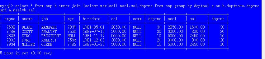 MySQl数据库简单命令之dcl