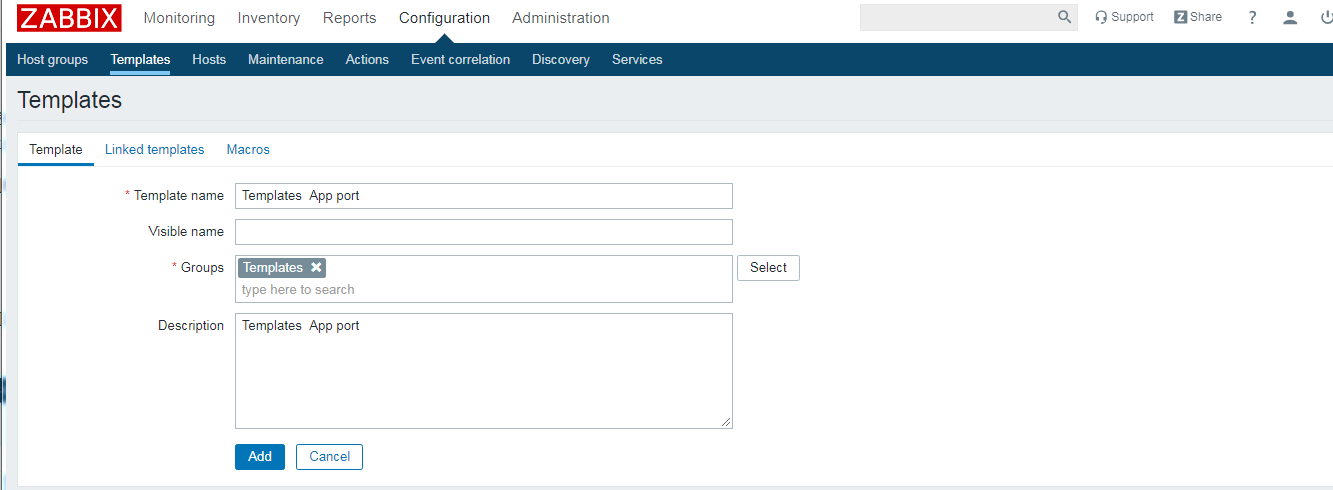 zabbix 自定义端口监控 。