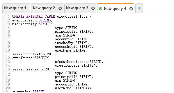 AWS Athena 分析日志