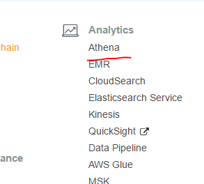 AWS Athena 分析日志