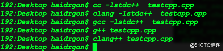clang命令編譯c++程序時報錯