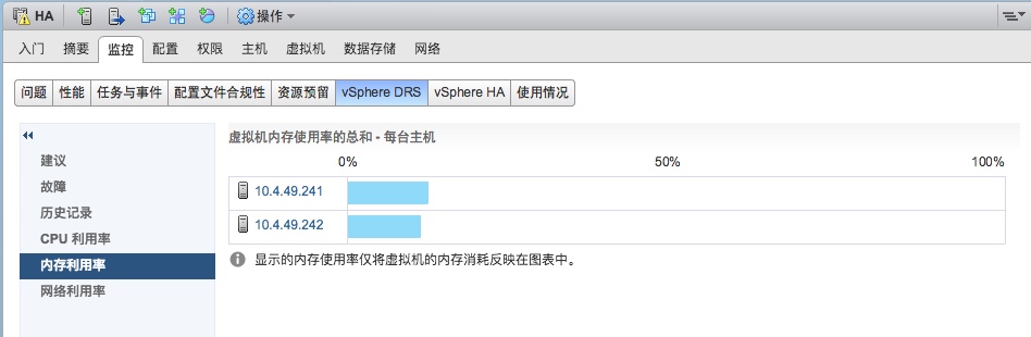 VMWARE 之 DRS