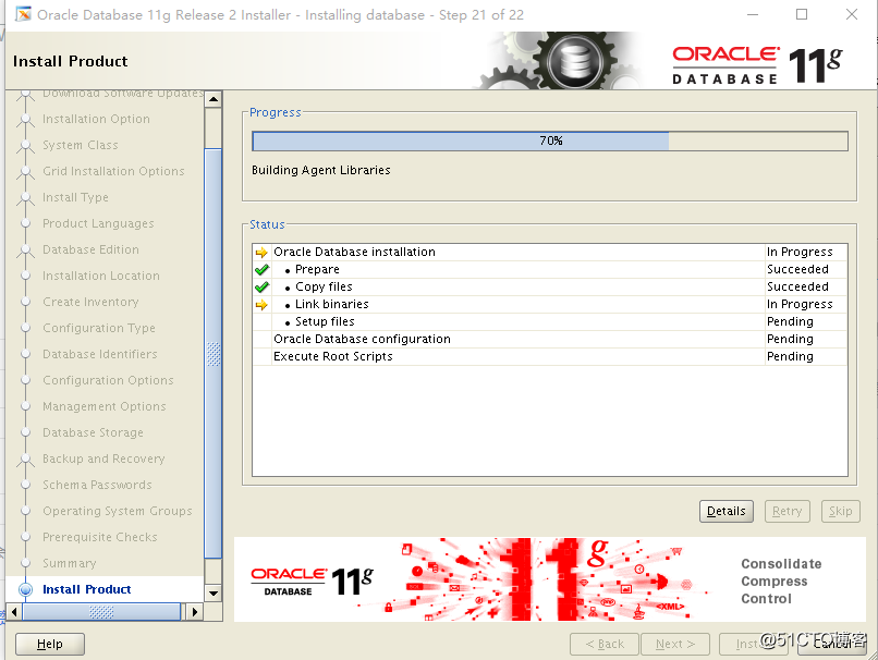 Centos7.5 安装oracle11g