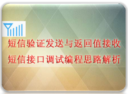 短信验证发送与返回值接收短信接口调试编程思路解析