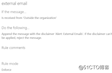 混合部署环境本地邮件被云端传输规则当成外部邮件处理