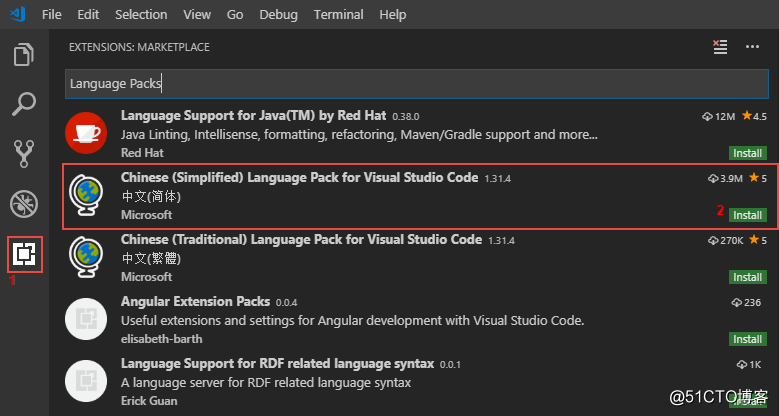 Visual Studio Code語言設置為中文