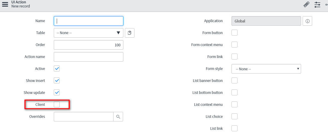 ServiceNow 中关于UI Action 在portal端的使用