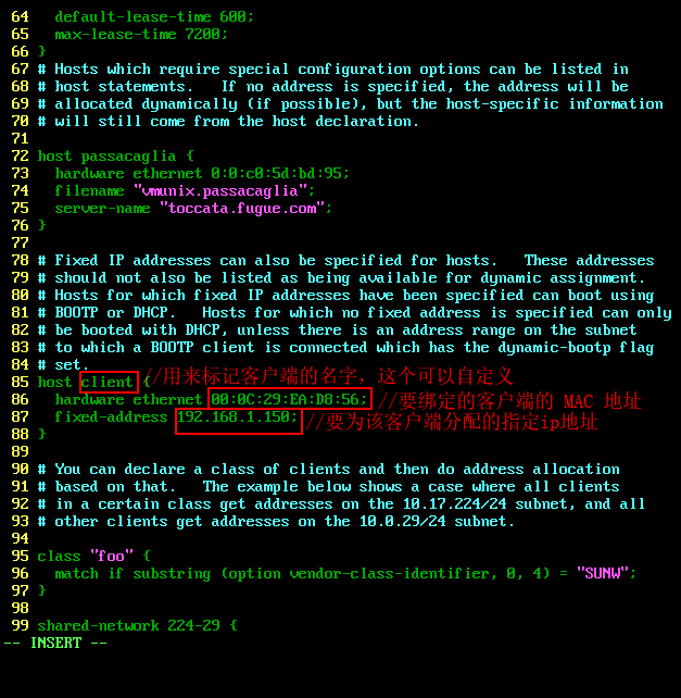 Linux系统搭建简单 D H C P服务