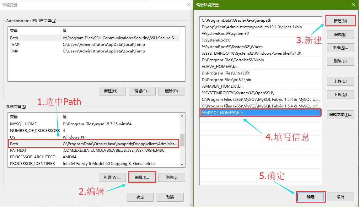 win10安装解压缩版mysql5.7.25(图解)