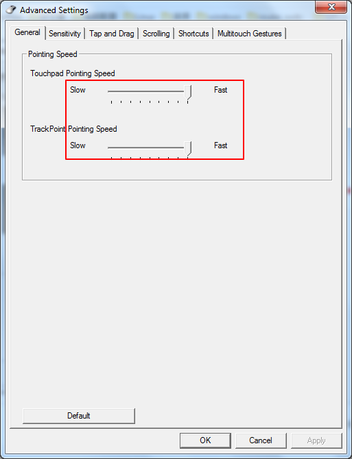 笔记本的触屏调整滑动速度_ThinkPad