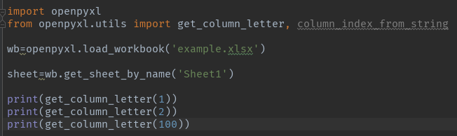 Python调用:‘get_column_letter‘错误