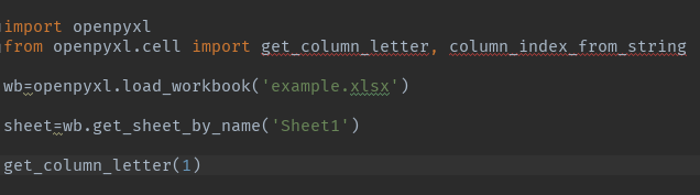 Python调用:‘get_column_letter‘错误