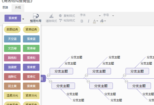 利用思维导图软件绘制鱼骨图怎样做