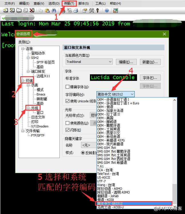 SecureCRT与Xshell中文乱码的处理