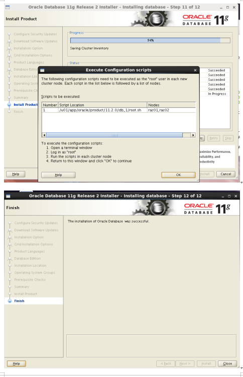 Linux下安装OracleRAC --图片版