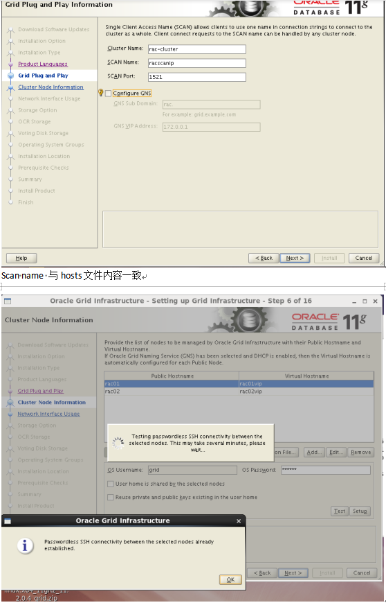 Linux下安装OracleRAC --图片版