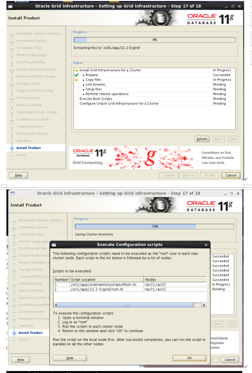 Linux下安装OracleRAC --图片版