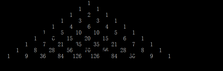 打印杨辉三角