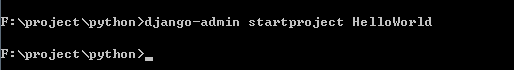 django-admin.py startproject HelloWorld