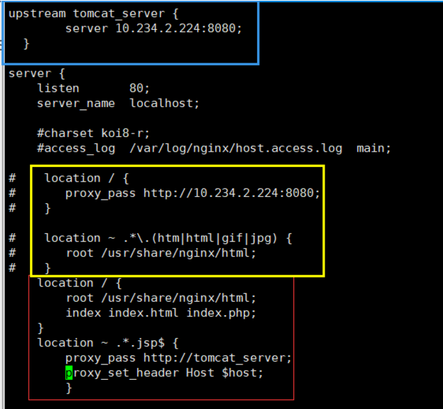 nginx+tomcat实现动静分离