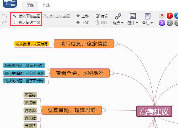 喜迎高考，迎接挑战，分享科学高考建议思维模板及绘制及绘制技巧